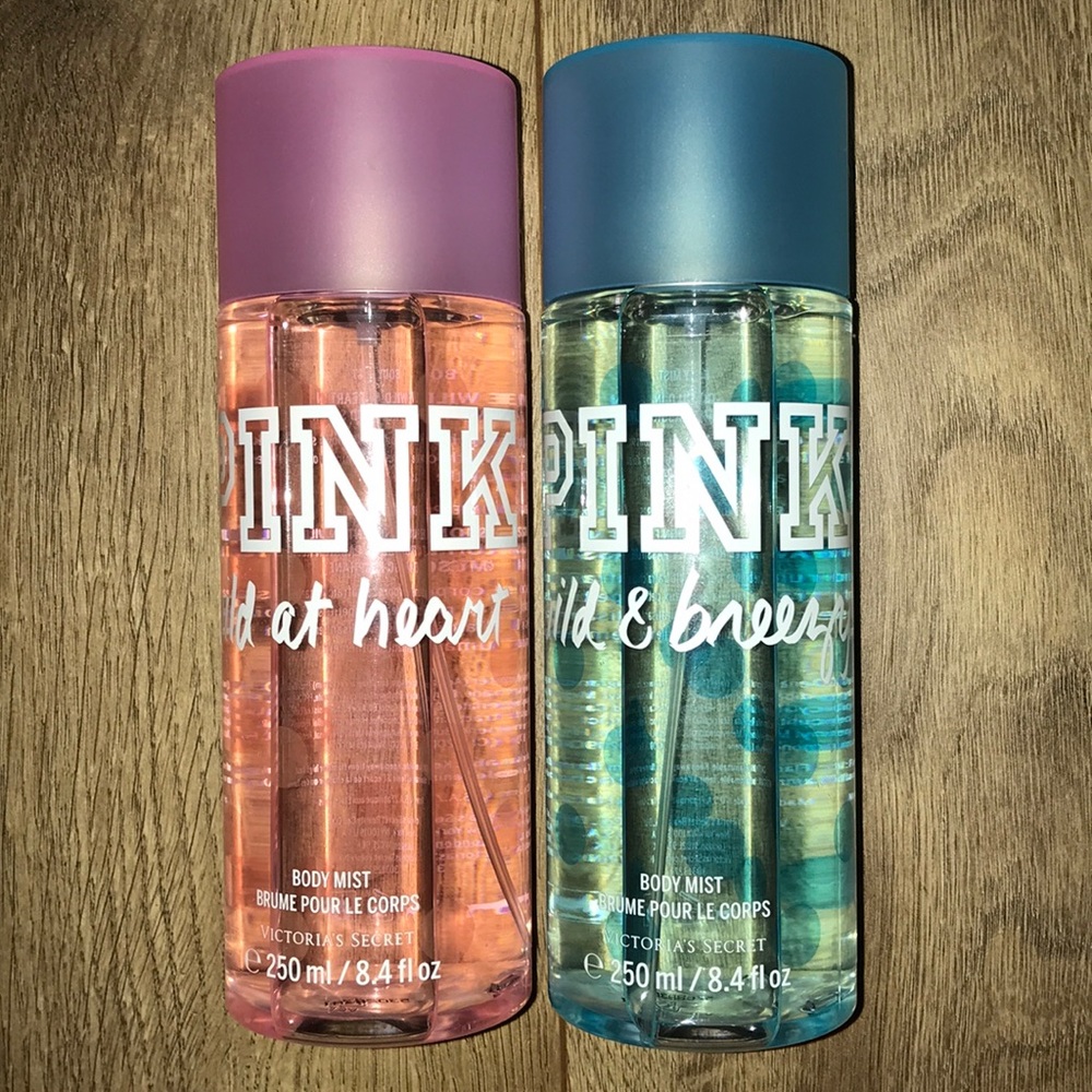 2 Brand New Pink Body Mists (8.4 fl oz)